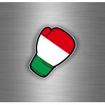Autocollant sticker voiture moto gant de boxe drapeau jdm italie italien r2