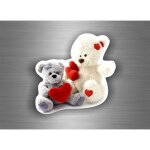 Autocollant sticker voiture moto macbook nounours coeur decoration love tuning