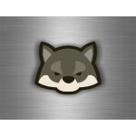 Autocollant sticker voiture moto tuning macbook decoration loup wolf chambre Autocollant sticker voiture moto tuning macbook decoration loup wolf chambre