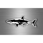 Autocollant sticker voiture moto tuning requin shark macbook vinyle ref1