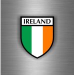 Autocollant sticker voiture tuning moto drapeau blason irlande irlandais