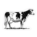 Autocollant vache holstein animal stickers adhesif logo88754 - taille : 40 cm