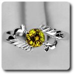 Bague grenat mali argent 925 + plaqu� or blanc 14 k.