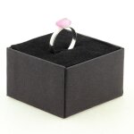 Bague kunzite plaqu� argent. 8. 30 ct. taille r�glable.