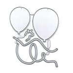 Balloon elephant embossing stencil cutting dies for album card scrapbooking