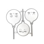 Balloons metal cutting dies stencil diy scrapbook album paper card template mold
