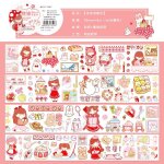 Bande adhsive dcorative de fte de petite sorcire kawaii, bande washi pour masquage de dner, papeterie ...