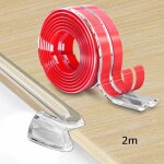Bande de protection auto - adhsive transparente pour bord de table et coin de meuble, pare - chocs souple ...