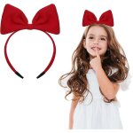 Bandeau rouge avec nud papillon - l'accessoire de coiffure idal pour les femmes et les filles