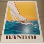 Bandol - voilier - 50x70cm - affiche / poster - envoi en tube