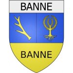 Banne 07 ville stickers blason autocollant adhsif - taille : 4 cm