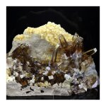 Baryte, calcite. 1892. 0 ct. elk creek locality, south dakota, usa.