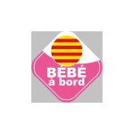 B�b� a bord fille catalane - 15cm - sticker / autocollant