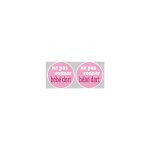 B�b� dort fille ne pas sonner - 2x4. 5cm - sticker / autocollant