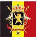Belgium belgique sticker drapeau blason autocollant adhsif 6355 - taille : 8 cm