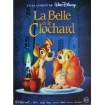 La belle et le clochard affiche cin�ma roul�e petit format 53x40cm disney.