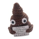 Beurre poo intressant avec carte positive, cratif, drle, positif, bureau, maison, fte, vacances, ...