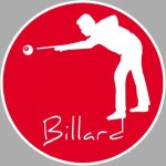 Billard - 15cm - sticker / autocollant
