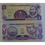 Billet 1 centavo de cordoba , nicaragua