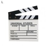 L blanc - planche a claquettes en bois, film tv, film d'action, ardoise légère et utile L blanc - planche a claquettes en bois, film tv, film d'action, ardoise légère et utile