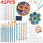 Blanc - pochoirs de peinture roches, ensemble de 20 pices, tiges acryliques, stylo a bille, poterie, ...