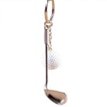 Blanc1 - cls mini golf en mtal, 1 ensemble, accessoires pour clubs de sport, pendentif pour anniversaire ...