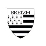 Blason bretagne breizh drapau sticker blason ecusson autocollant adh�sif logo 847 - taille : 8 cm