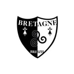 Blason bretagne breizh triskele sticker blason ecusson autocollant adh�sif logo 351 - taille : 8 cm