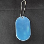 Bleu clair1 - clés réfléchissant personnalisé de forme ovale, pendentif réfléchissant de sécurité routière, ... Bleu clair1 - clés réfléchissant personnalisé de forme ovale, pendentif réfléchissant de sécurité routière, ...