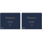 Bote de 8 cartouches longues, couleur noir intense pour stylo plume (lot de 2)
