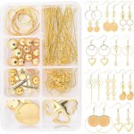 Boîte diy 10 paires de boucles d'oreilles géométriques kits de fabrication de bijoux outils de démarrage ... Boîte diy 10 paires de boucles d'oreilles géométriques kits de fabrication de bijoux outils de démarrage ...