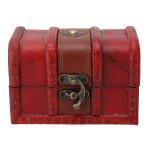 Bo�te de rangement en bois vintage flip open type bijoux hold case d�cor de bureau pour boucles d'oreilles ...