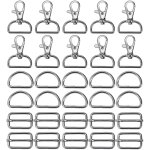 Boucle métallique crochets pivotants anneaux en d et boucle coulissante fermoir a coudre pour sangle, ... Boucle métallique crochets pivotants anneaux en d et boucle coulissante fermoir a coudre pour sangle, ...