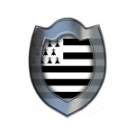 Bouclier breton (20x15. 5cm) - sticker / autocollant