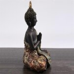 Bouddha statue thalande sculpture rsine fait a la main bouddhisme hindu feng shui figurine mditation ...