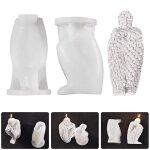 Bougie artistique cire soft casting die abstrait humanoïde figure pochoir en silicone Bougie artistique cire soft casting die abstrait humanoïde figure pochoir en silicone