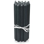 Bougies noir, paquet de 12, hauteur 29cm, Ø 2, 2cm, dure de combustion env. 14 heures, bougies chandelles ...
