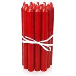 Bougies rouge, paquet de 12, hauteur 18cm, Ø 2, 2cm, dure de combustion env. 8 heures, bougies chandelles ...