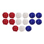 Boules dcoratives en rotin dcoration pour la dcoration intrieure du jour de l'indpendance a