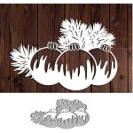 Boules de nol metal die cuts, joyeux arbre de nol flocon de neige cutting dies cut stencils for diy ...