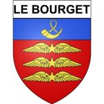 Le bourget 93 ville stickers blason autocollant adh�sif - taille : 17 cm