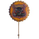 Bourgogne - 10x17cm - crochet mural r�tro en m�tal pour bouteille de bi�re, d�coration de bar, pub