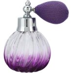 Bouteille de parfum vide vintage en verre - atomiseur rechargeable rtro, vaporisateur 90 ml