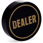 Bouton de donneur en acrylique transparent 3 pouces pion lourd pour poker premium epaisseur 0, 875 po ...