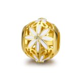 Bracelet en perles daisy en argent sterling 925 - accessoires diy par