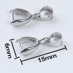 Breloque pendentif cautions fermoirs double connecteur pinces a pinces composants accessoire de bricolage ...