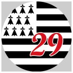 Bretagne 29 (10cm) - sticker / autocollant