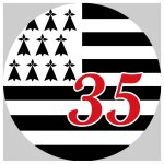 Bretagne 35 - 20cm - sticker / autocollant