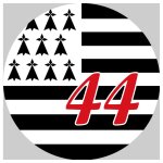 Bretagne 44 - 20cm - sticker / autocollant