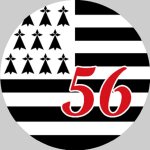 Bretagne 56 (10cm de diam�tre) - sticker / autocollant
